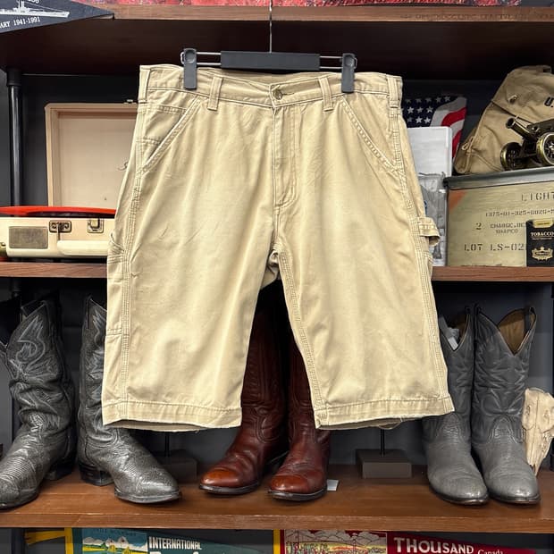 칼하트 코튼트윌 카펜터 워크 하프팬츠 N1277  