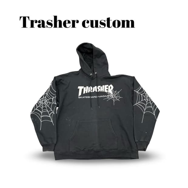 (105)트래셔 블랙 스파이더 웹 후드