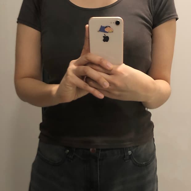 빈티지딱붙반팔 와이즈걸샵502파우닝133카모메산장차일드매거진데스라이즈