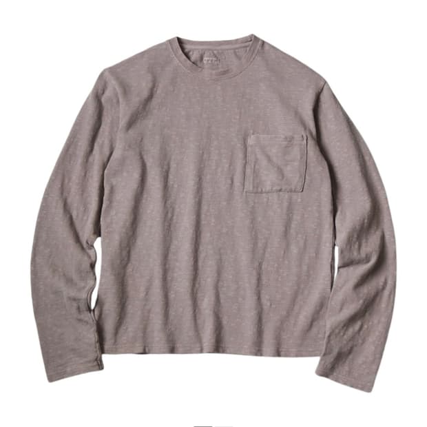 캐피탈 어뮤즈 니트 포켓론 티셔츠 차콜