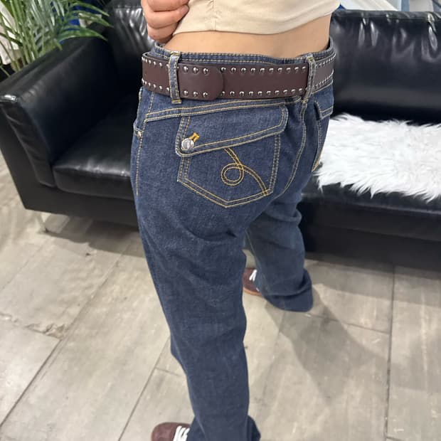 Trussardi 데님 팬츠 진청 세미 부츠컷