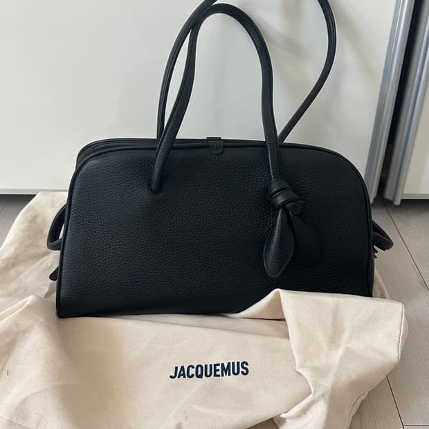 자크뮈스 투리스모 토트백 미디움 블랙 정품 