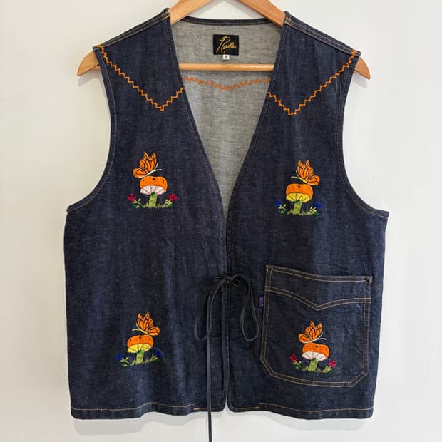 니들즈 인디고 데님베스트