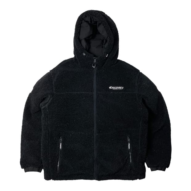 [중고] 디스커버리 케이드 양면 후리스 후드 집업 패딩