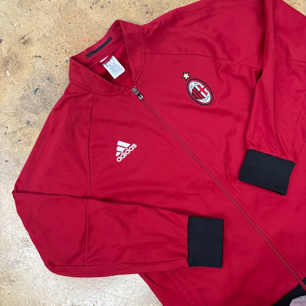[정품/XL] 아디다스 AC밀란 트랙탑 져지 레드 b18