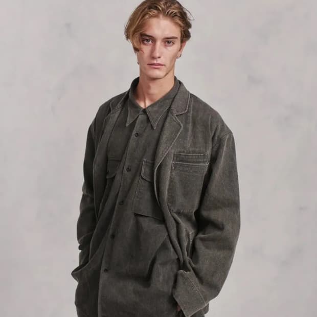 [15 1/2, 새상품]올드조 25AW 탑 너치 유니폼 셔츠