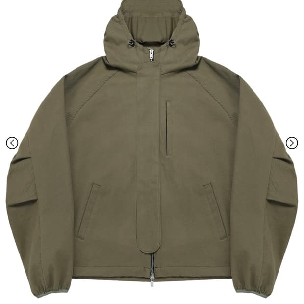 미시착 새상품) 카미엔 그라운드 쉘 자켓 몰 스킨 라이트 올리브