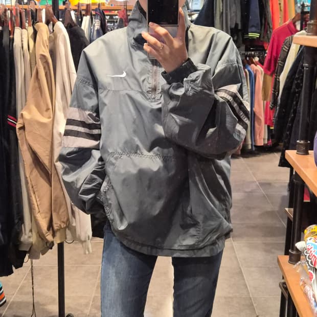 [NO.9] 나이키 반집업 바람막이 다크 그레이