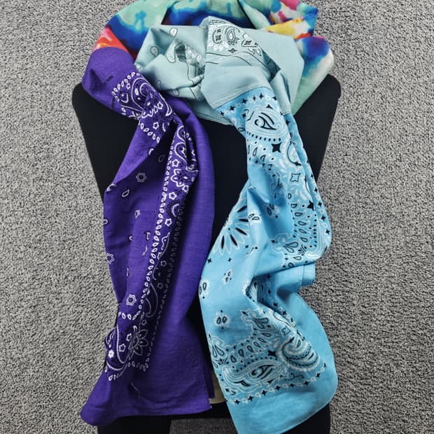 반다나 리워크 커스텀 스카프 머플러 / 10432