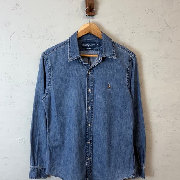 폴로랄프로렌 빈티지 데님 샴브레이 셔츠