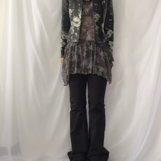 Flower pattern printing jacket