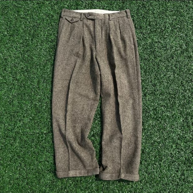 일본 빈티지 헤링본 카브라팬츠
