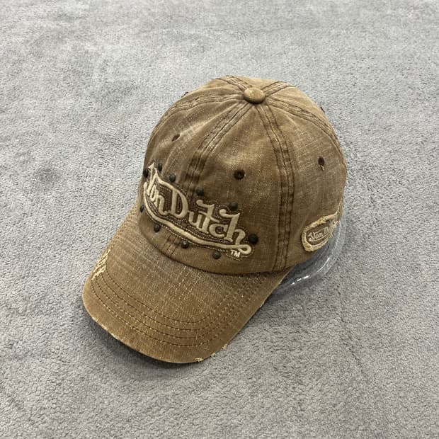 본더치 빈티지 Y2K 볼캡 브라운