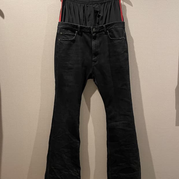 발렌시아가 레이어드 진 멀티컬러