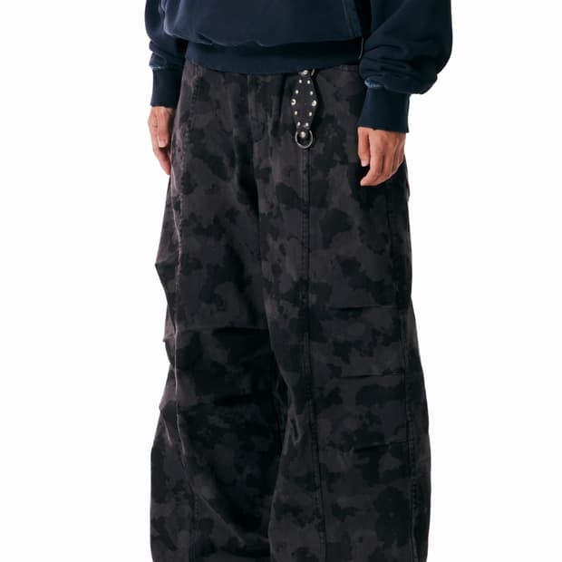 아캄 카모플라쥬 트윌 팬츠 블랙 카모바지 1사이즈