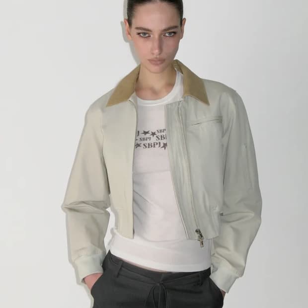 썬번프로젝트  Cotton Crop Jacket, BEIGE