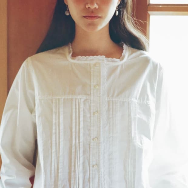 [얼바닉30] 앙시엔느 블라우스 (white)