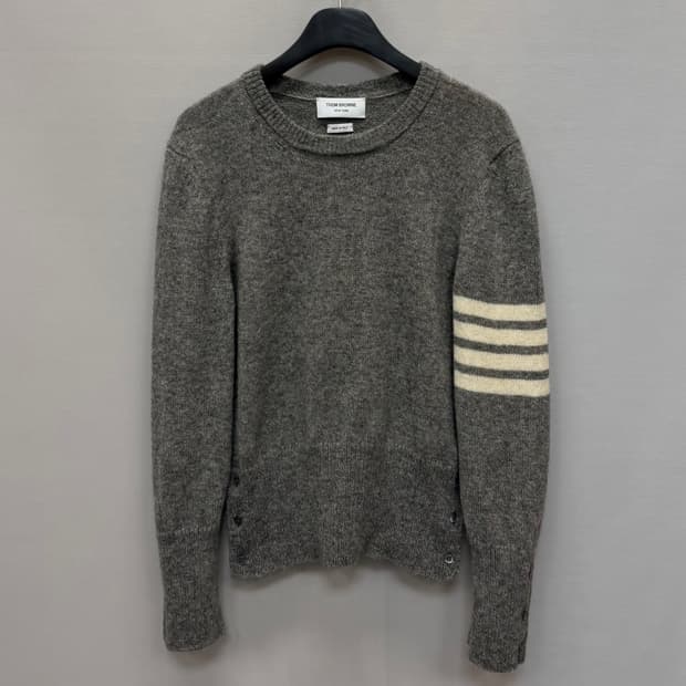 톰브라운 셰틀랜드 사선완장 풀오버 니트 ( 3 )