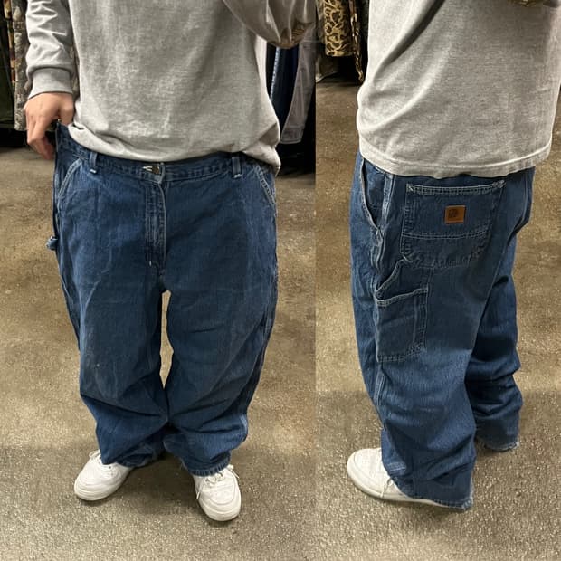 Carhartt 데님 카펜터 팬츠 (39“)