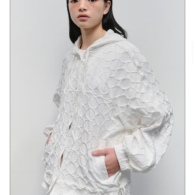 타입서비스 Jacquard Hoodie Jacket 후드집업
