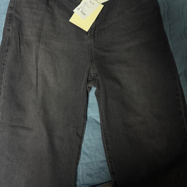 4) 폴리테루 고시마 데님 팬츠 워시드 블랙