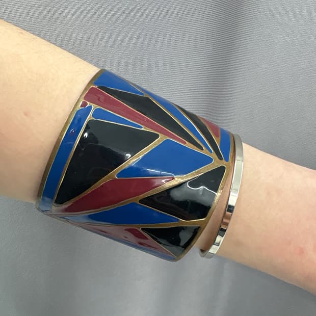 골드 앤틱모자이크 뱅글