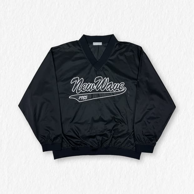 WAVE 오버핏 웜업 블랙