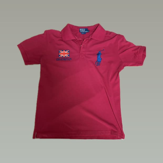 폴로 빈티지 버건디 반팔