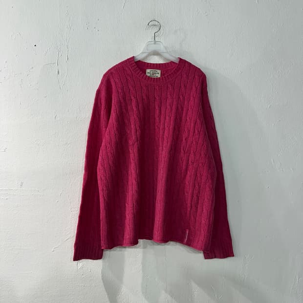 폴로랄프로렌 핑크 니트 L