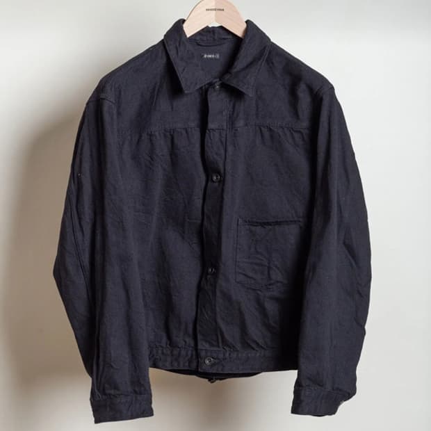 [4] 코모리 25ss 데님 자켓 블랙