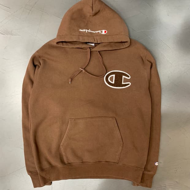 Champion 챔피온 빅로고 기모 후드티