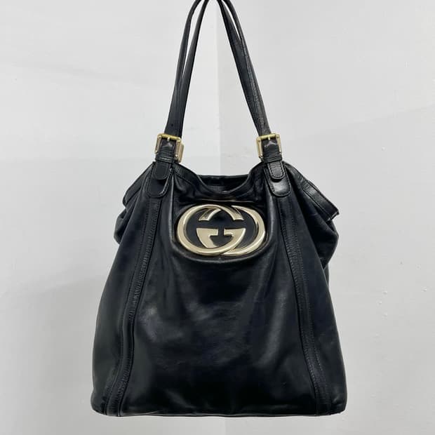 구찌 브릿 GG 인터로킹 금장 호보백 