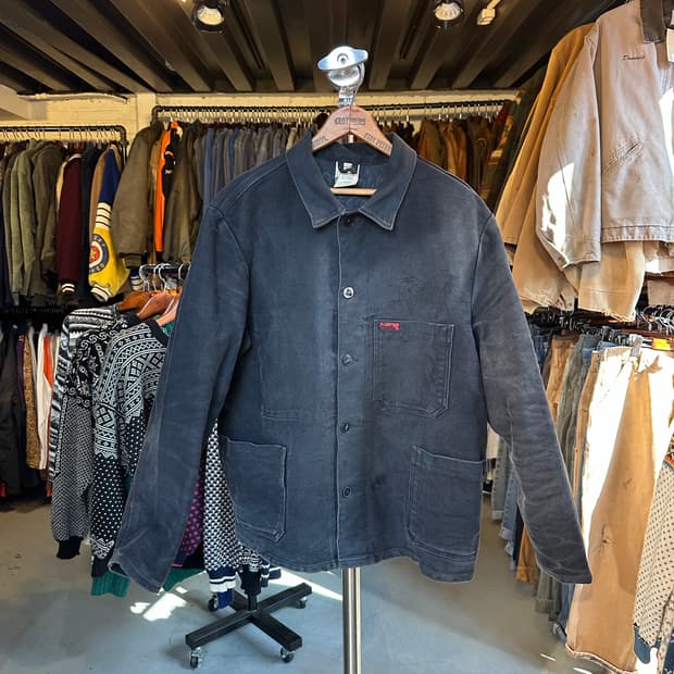 80s 프렌치워크웨어 프렌치 더티 몰스킨 워크자켓