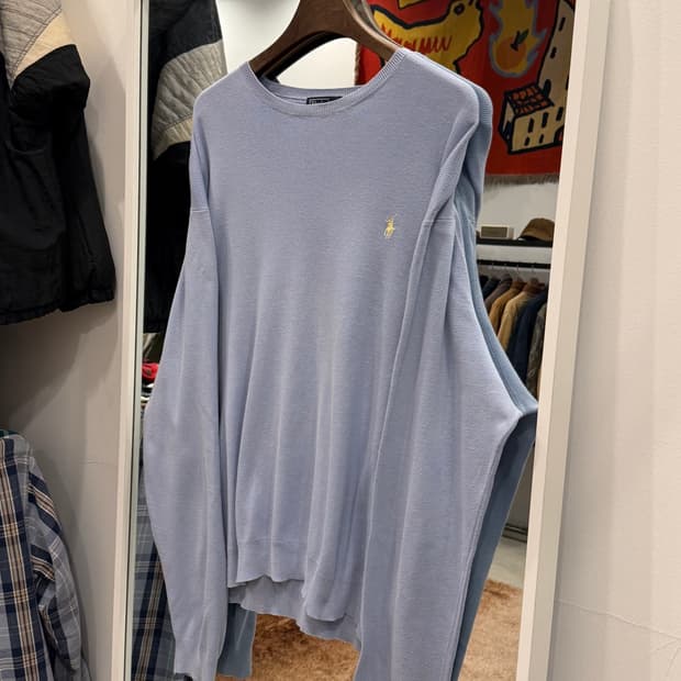 Polo RL 폴로 랄프로렌 PIMA COTTON 니트 (blue)