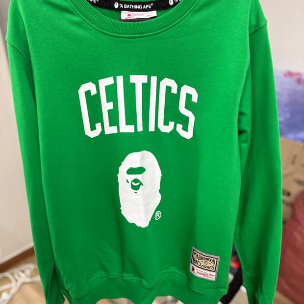 BAPE x NBA 셀틱스 맨투맨 L