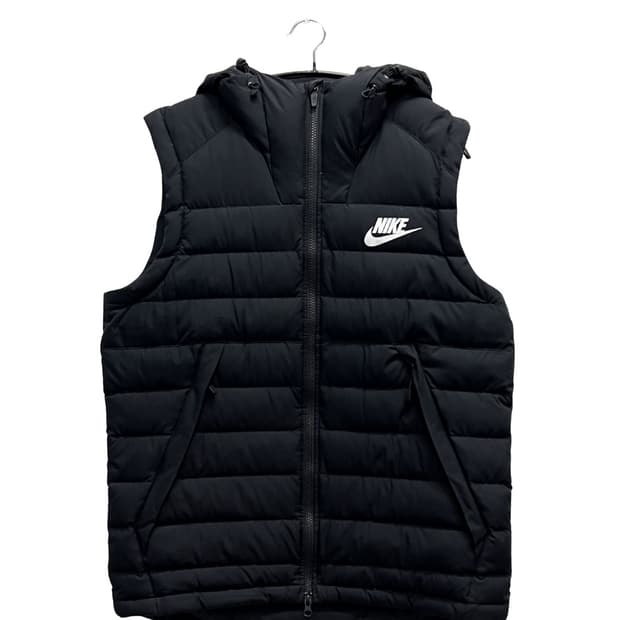 나이키 NSW 덕다운 후드 패딩조끼 베스트 블랙