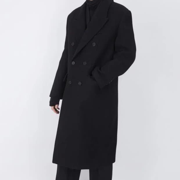 타일레 taille 21fw 더블 브레스티드 코트 차콜 1