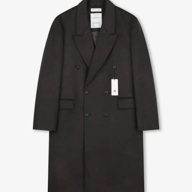 비슬로우 캐시미어 더블 코트 브라운