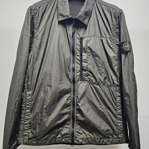 스톤아일랜드 가먼트 다이드 크링클랩스 리사이클 나일론 자켓