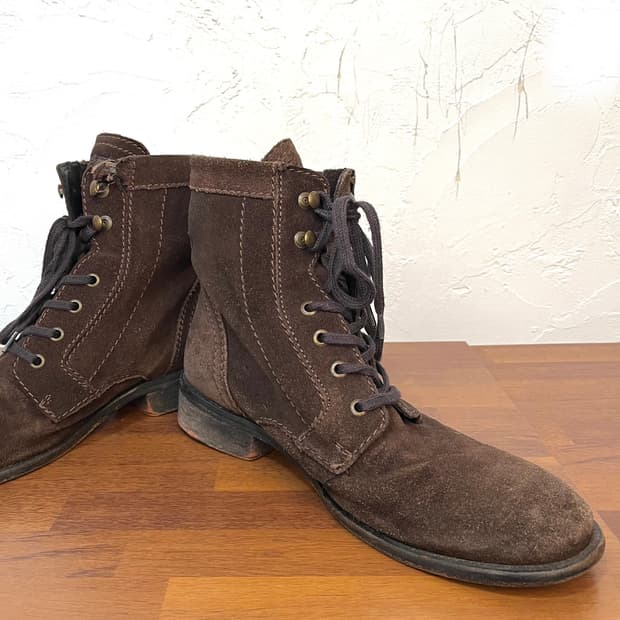 디젤 스웨이드 집업 워커 부츠