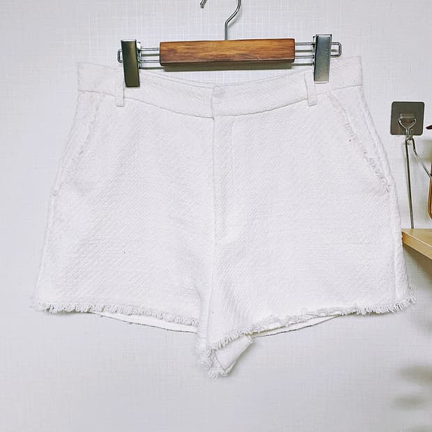 자라 트위드반바지 77 화이트 L