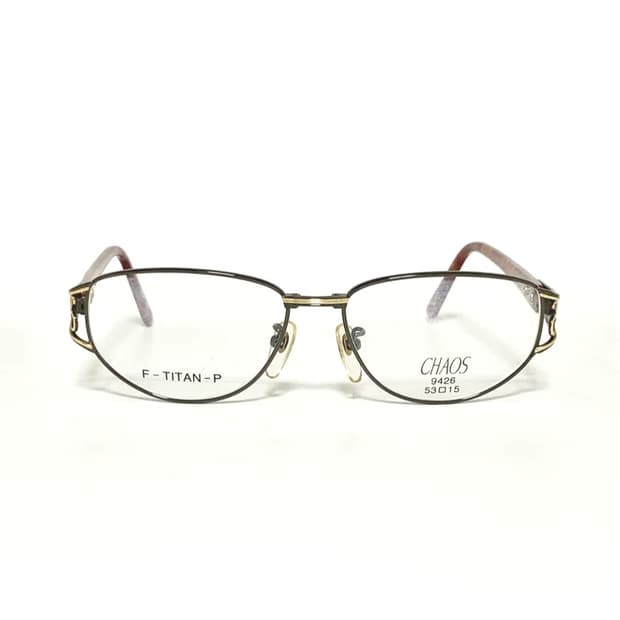 데드스탁 CHAOS  티탄P 오벌형 콤비 안경