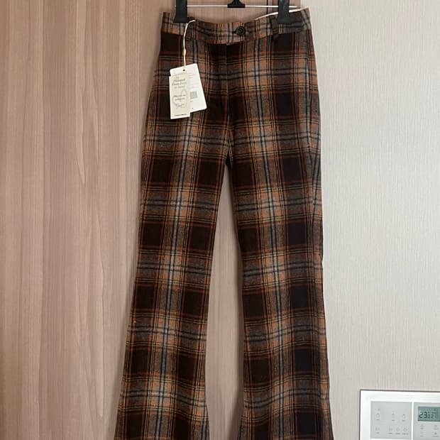 Anderson Bell. 부츠컷 체크 팬츠
