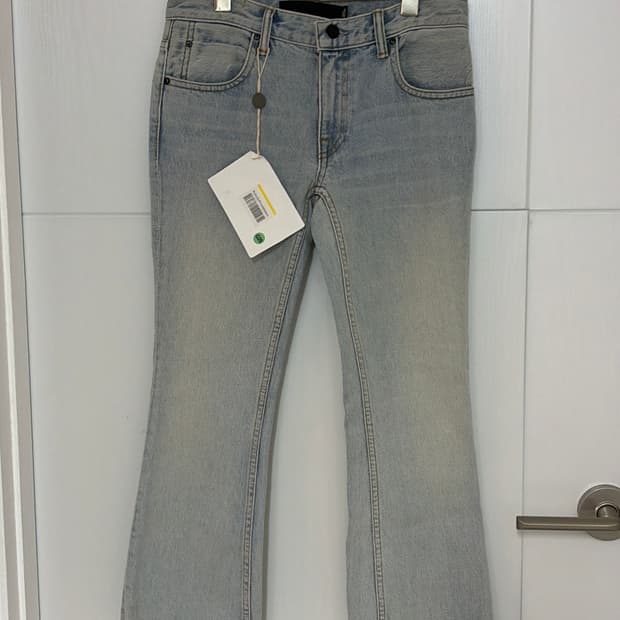 알렉산더왕 연청 부츠컷데님 25 정품 새상품 