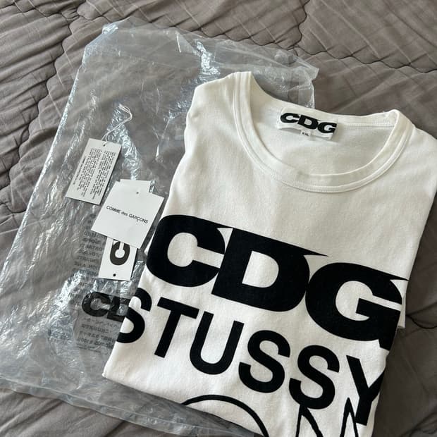 스투시 cdg 꼼데 반팔 (정)