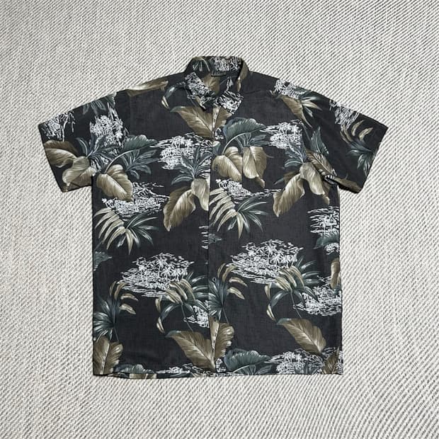 [3XL] JPN 빈티지 다크브라운 하와이안 셔츠