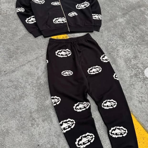 코르테이즈 데님티어스 코튼리쓰 스웻 셋업