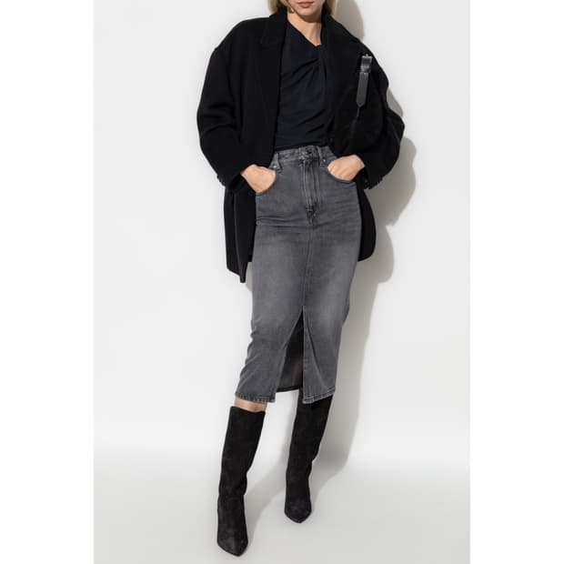 이자벨마랑 에뚜왈 23 슬릿 데님 스커트