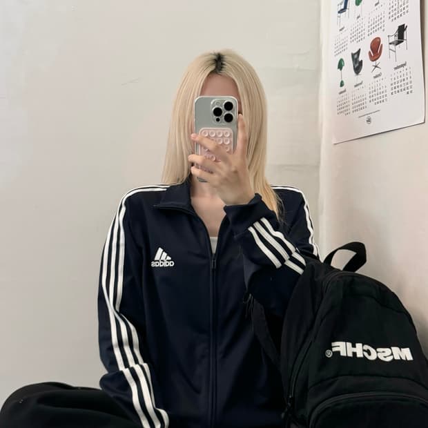 아디다스 져지 (곤색)