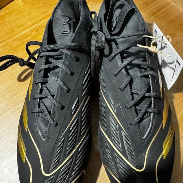 아디다스 프레데터 축구화 블랙/골드